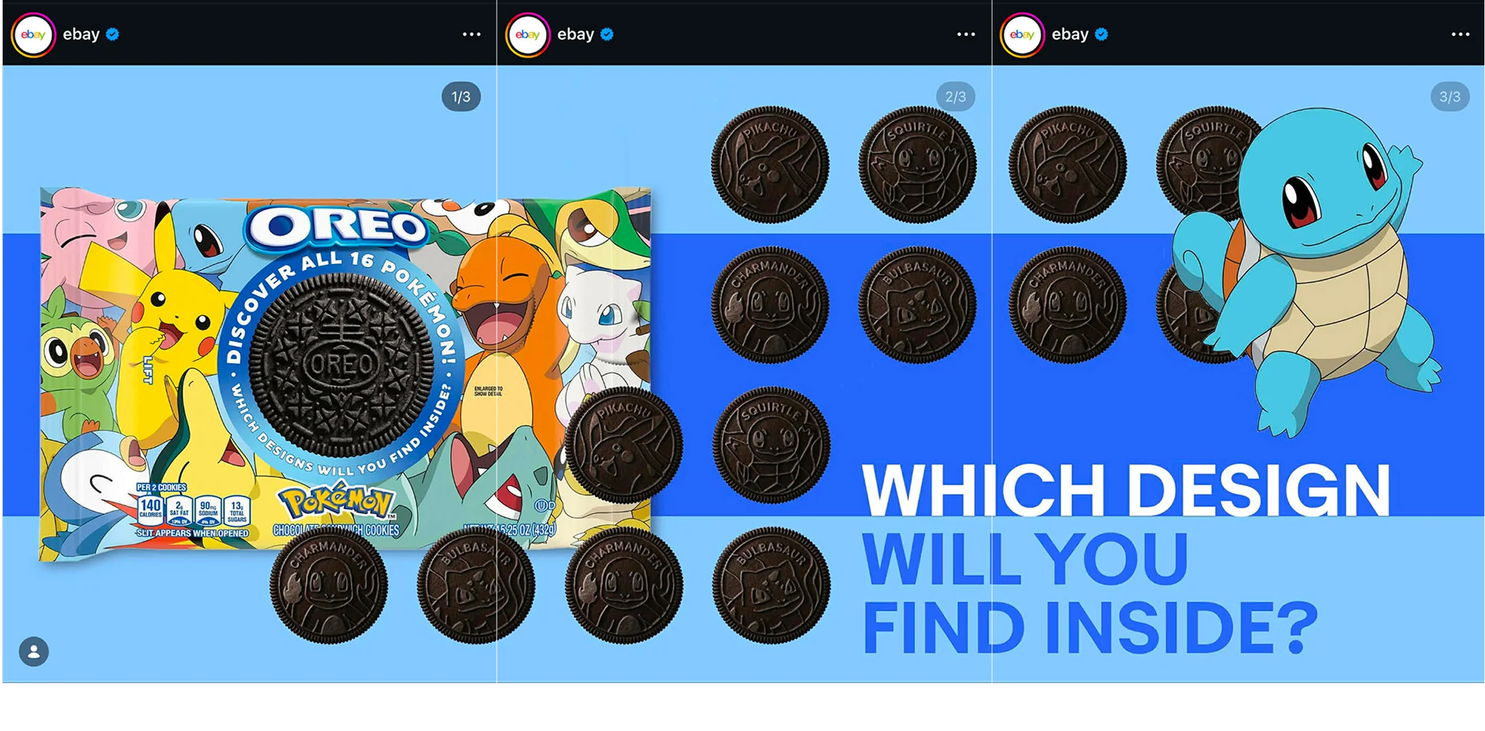eBay North America social post, Oreo Cop the Drop series